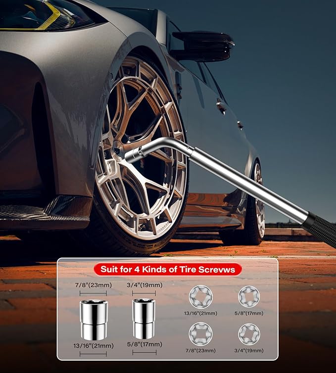 Scissor Jack for Car, 2.5 Ton Car Jack Kit for Tesla Model 3/Y/S/X, 2 in 1 Universal Tire Changing Kit with 2 Jack Pads & 2 Wrenches for Sedan, SUV, MPV