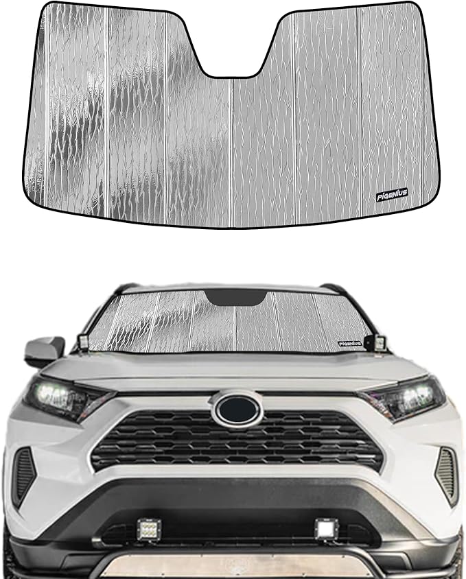 Pigenius Windshield Sunshade for Toyota RAV4 2019-2025, RAV4 Prime 2021-2024 Front Window Shade - AstraGuard