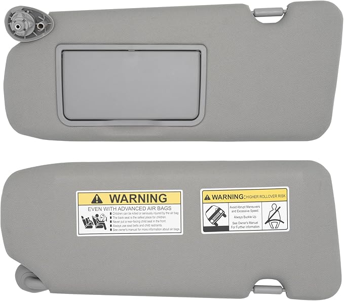NHILES Driver Left Side Sun Visor Replacement Fits for Honda CR-V 2017-2022 Sunshade Without Light 83280TLAA02ZB Color: Gray