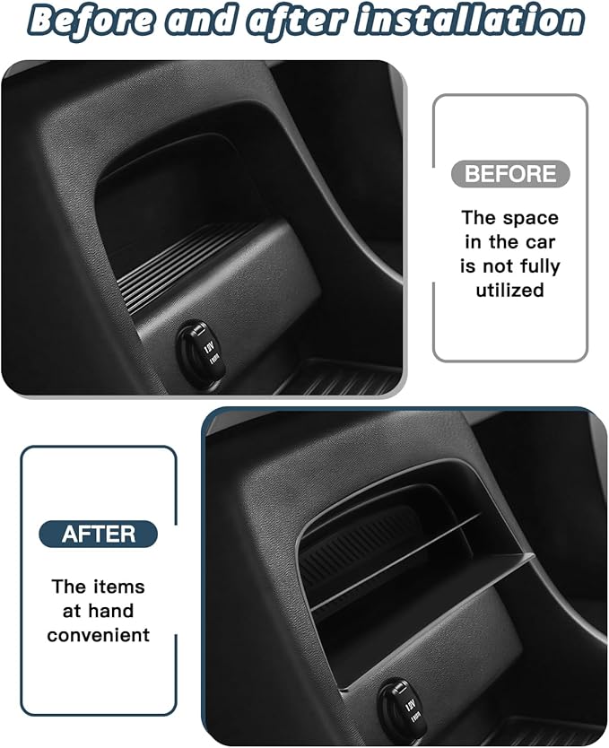 Ruiya 2026 Palisade Console Organizer for Hyundai Palisade 2026 Accessories ABS Material Center Control Console Organizer Compatible with 2026 Hyundai Palisade All Trims