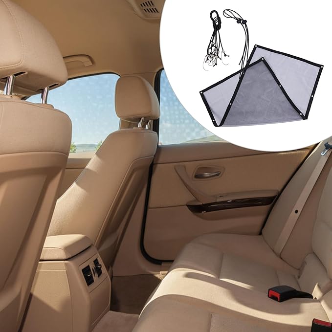 BESPORTBLE 2 Sets Car Dog Barrier Net Pet Safety Fence Mesh Practical Rear Seat Divider for Suvs Trucks Easy Install Protective Separation Fence for Pets