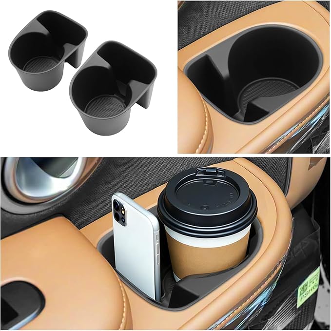 2026 Palisade Cup Holder for 2026 Hyundai Palisade Accessories TPE Material Second Rear Cup Holder Coaster Liner Compatible with 2026 Hyundai Palisade All Trims(2 Packs)