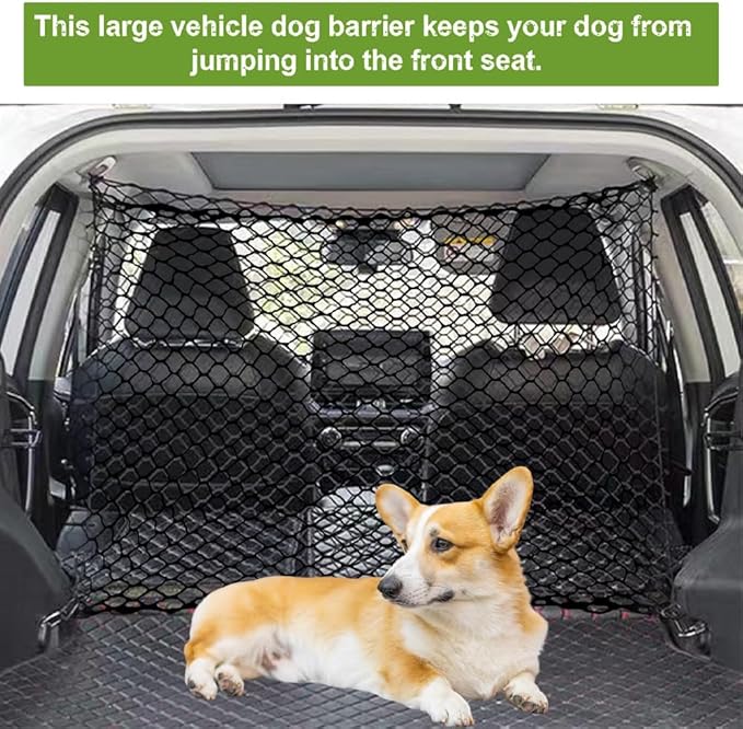 Car Pet Barrier Safety Net,Dog Car Barrier for Ford Explorer 2020-2023 2024 2025,Dog Guard for car Boot,Net Pet Car Divider Back Seat Barrier Net