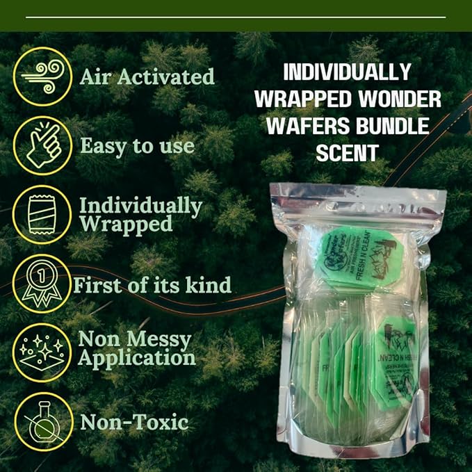 Wonder Wafers 75 count Air Fresheners Individually Wrapped, Fresh N Clean Fragrance