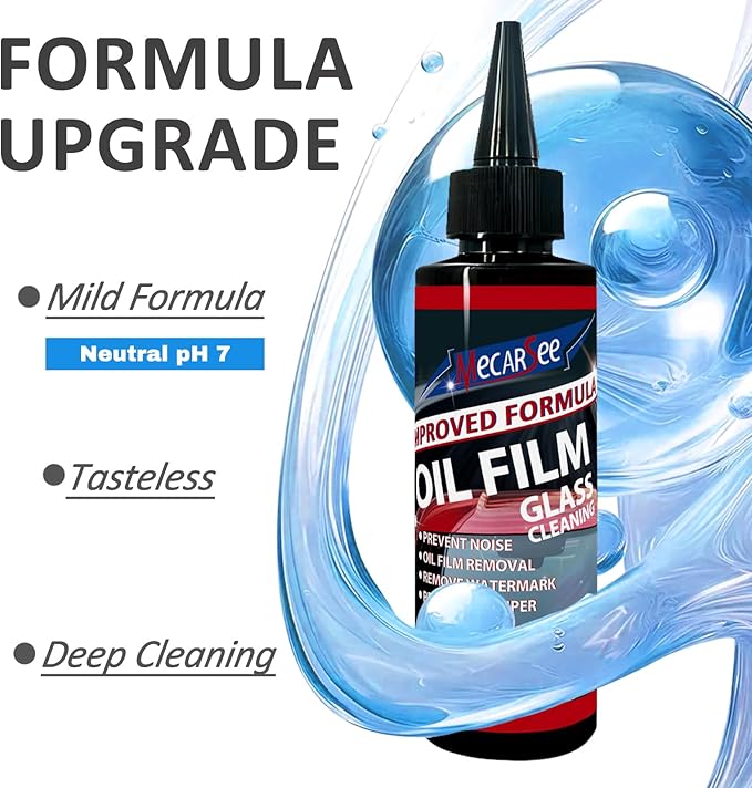 Glass Cleaner Spray - Helps Prevent Repels Rain for Exterior Car Windows