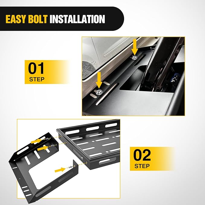 Nilight Interior Storage Rear Trunk Cargo Rack Basket Tray Interior Storage Luggage Carrier for 2007-2025 Wrangler JK JKU & JL JLU Unlimited 4-Door Hardtops