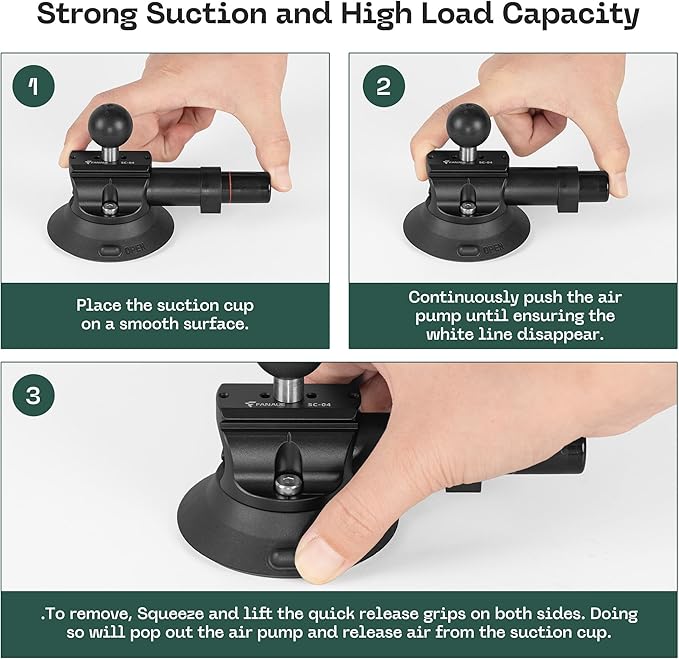 FANAUE Phone Holder Suction Cup Mount, Cell Phone Mount for Dashboard Windshield Vent Wall,Car Phone Holder for iPhone 17 Pro Max 16 15 14 13 12
