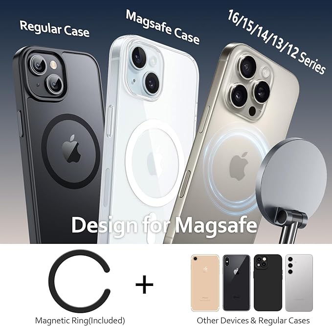 Vacuum Magnetic Phone Holder for You Car 360° Adjustable 96LBS Ultra Suction Cup Car Phone Mount for MagSafe Cell Phone Holders for iPhone 17 Pro Max 16 15 14 13 12 Air Plus