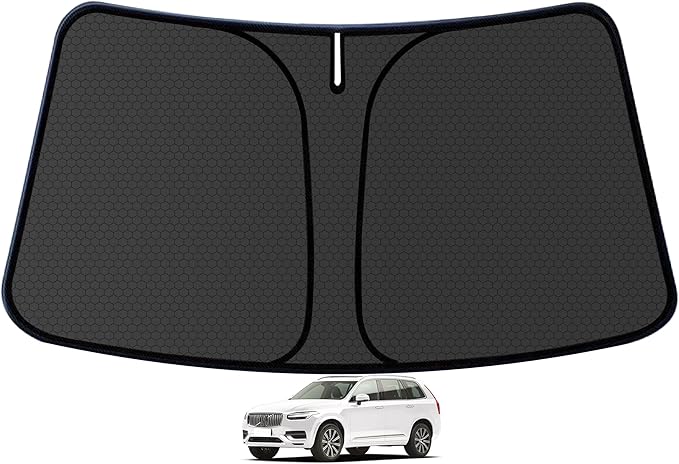 XC60 Customized Windshield Sun Shade for 2018 2019 2020 2021 2022 2023 2024 2025 2026 XC60 Front Window Sunshade Visor Protector Foldable Blocks UV Rays Keep Car Cooler Accessories