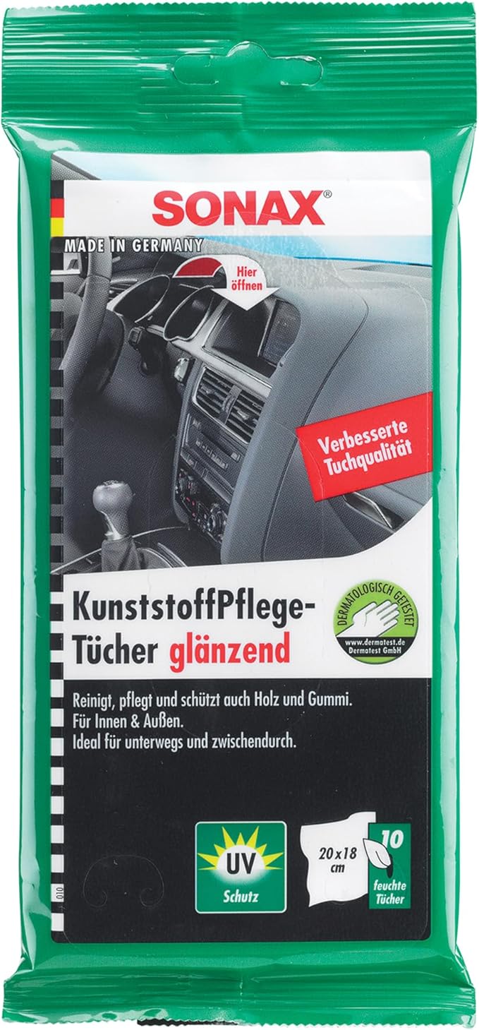 SONAX 04151000 Plastic Care Towelettes