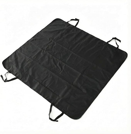 Dog Car Seat Cover for Pets - 100% Waterproof 600D Oxford Heavy Duty Hammock Style Scratch Proof Non Slip Back Seat Protector with Side Flaps, Fits Cars Trucks SUVs, Black