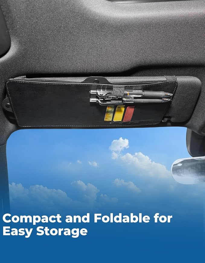 JOYTUTUS Sun Visor Extender, Sun Visor for Car Protects from Anti-Glare, UV Rays, Universal Fit for Car