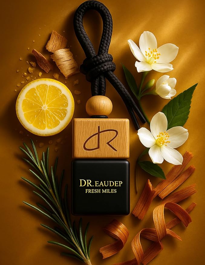 Greed Car Air Freshener — Aventos-Inspired Luxury Scent Diffuser for Cars, Long-Lasting Odor Eliminator with Premium Essential Oils, Masculine Woody Leather Scent, Hanging Car Diffuser by DR. EauDeP
