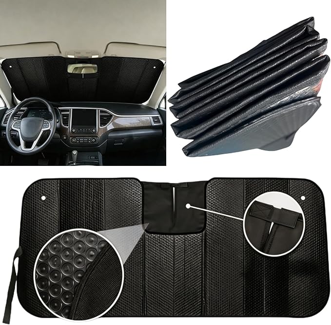 GWUSKDT Car Windshield Sunshade for Kia sportage 2022-2026, Thicken 5-Layer Bubble Aluminum Foil UV Heat Reflector Foldable Sun Visor,Front Windshield Sun Shade- Keeps Your Vehicle Cool