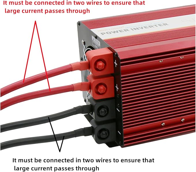 5000W 12V Modified sine Wave Power Inverter,Peak 10000 watt, Car/Truck DC 12V to 110V 4AC Converter, 2X 2.4A USB Ports,with 18W Type-C Quick Charge Port,LCD Digital Display MOVFFGGRM