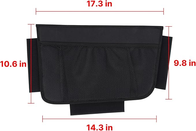 KMMOTORS Sub Trunk Divider of under-floor Compatible for Model Y, Model 3 (2017-2023) – Hidden Trunk Organizer – Dividers with Mesh Pockets for Storage Separation (Set of 2)