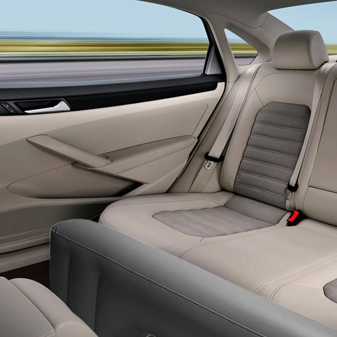 Back Seat Gap Filler, Inflatable Car Air Mattress, 51.2x13.9x7.9 Car Vent Extender for Back Seat, Portable Bed Backseat with Air Pump for Travel, Camping, Sleeping Bed Backseat