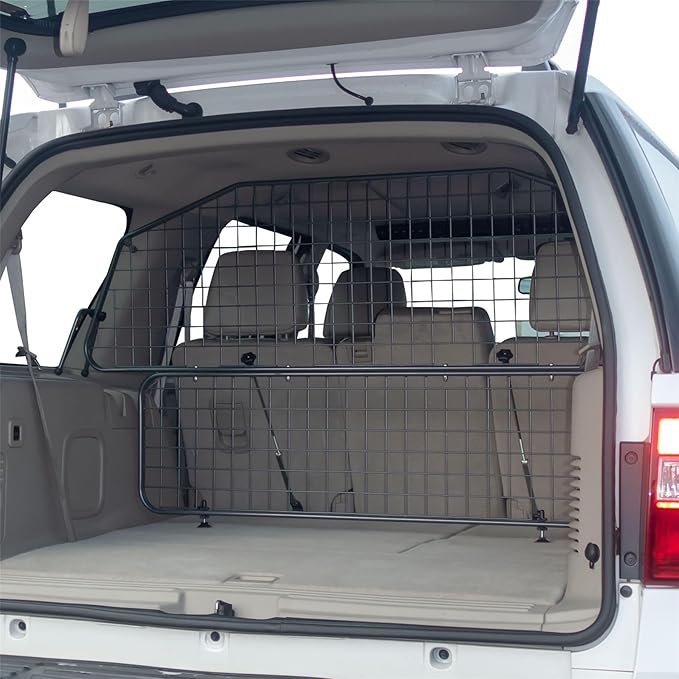 TRAVALL Compatible with Ford Expedition (2006+) Dog Car Barrier Guard Custom Fit Accessory Heavy Duty Steel Mesh Trunk Divider Safety Travel Premium Luggage Cargo Barrier Backseat Protection