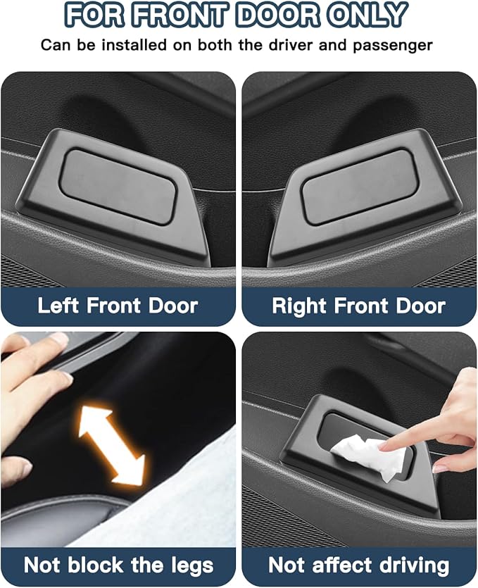 Ruiya Corolla Cross Door Trash Can for Toyota Corolla Cross Accessories Mini Car Trash Bin with Lid for Storage Plastic Garbage Can Compatible with 2022-2026 Toyota Corolla Cross