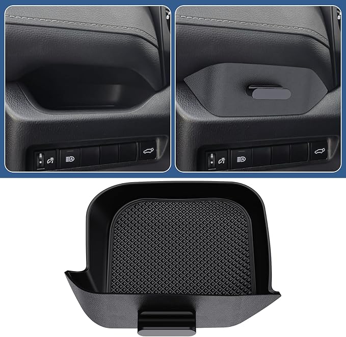 DIAMOOKY Upgraded Center Console Organizer Compatible with Toyota RAV4 2025 2024 2023 2022 2021 2020 2019 Interior Accessories, Gear Shift Storage Tray Drivers Side Cubby Drawer Storage Box - 3pcs