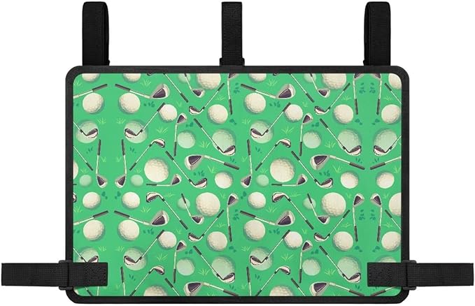 Golf Cart Storage Bag Non-Slip Golf Cart Rear Seat Organizer with 4 Pocket for Ezgo Yamaha Club Car and Other 2-Seat Golfs Carts