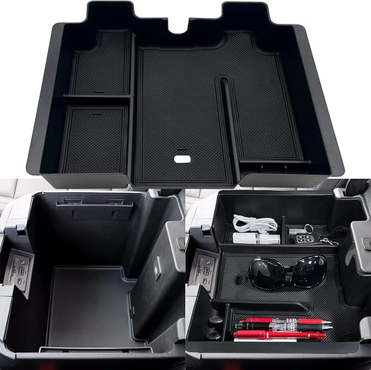JOJOMARK Center Console Organizer Tray fits for 2019-2022 GMC Sierra/Chevy Silverado 1500 Accessories, 2020-2021 2022 2023 Silverado/Sierra 2500 HD/3500 HD -Full Center Console Models Only