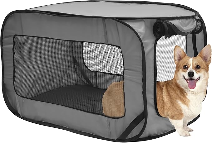Dog Car Net Barrier Pet Barrier with Hooks Foldable Stretchable Storage Bag Universal for Cars, SUVs -Easy Install, Car Divider for Driving Safely with Children & Pets