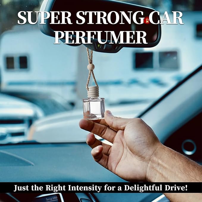 2-Pack Car Fresheners Long Lasting & Car Deodorizer - Mahogany Sandalwood Hanging Car Air Freshener for Men and Women, Car Necessities & Scent Diffuser by VUTOLLOSA