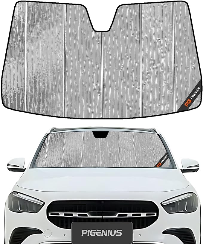 Pigenius Windshield Sun Shade for Mercedes-Benz GLA 2021-2026 Front Window Sunshade - AstraGuard