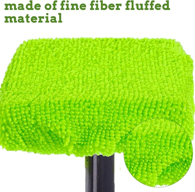5 PCS Car Care Microfiber Cloths for Windshield Cleaner, Microfiber Cleaning Cloth for Windshield Cleaning Tool Interior Car Window Cleaner Washing Bonnets, Reusable Window Washing Pads Cover Kit