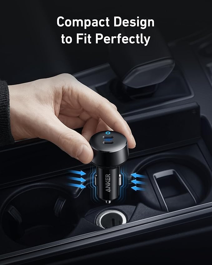 Anker USB C Car Charger, 40W 2-Port PowerIQ 3.0 Type C Adapter, iPhone 17 Car Charger, PowerDrive III Duo with Power Delivery for iPhone 17/17 Pro Max/16/15/14 Series, Galaxy S24/23,AirPods and More