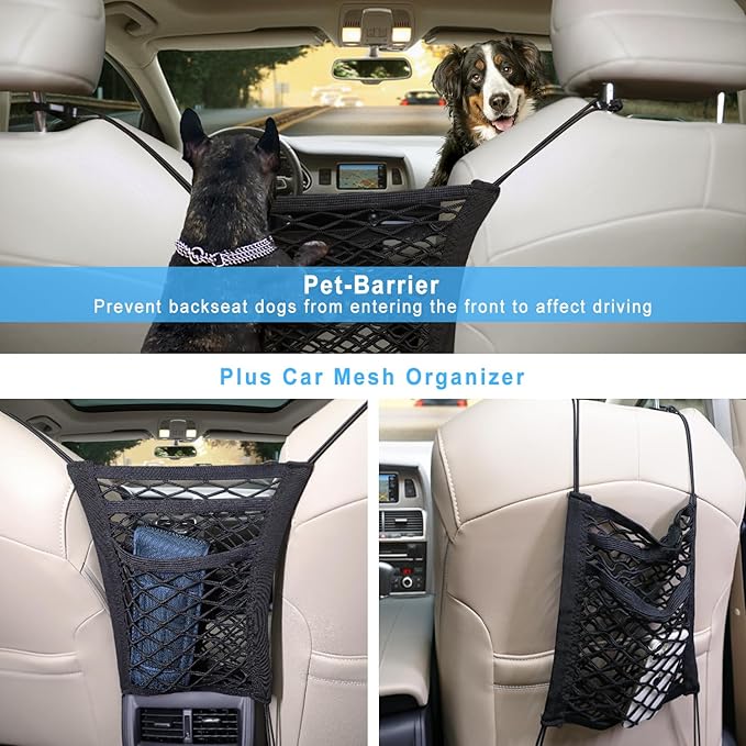 Bark Lover Deluxe Dog Seat Cover for Front Seat-More Durable Waterproof Front Seat Protector, High Heat Resistant and Nonslip Front Seat Cover for Dogs Kids, Universal Size (Black MAT)