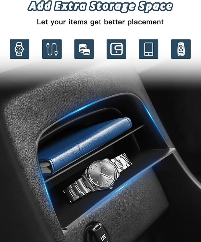Ruiya 2026 Palisade Console Organizer for Hyundai Palisade 2026 Accessories ABS Material Center Control Console Organizer Compatible with 2026 Hyundai Palisade All Trims