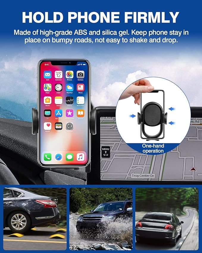 Autorder Car Phone Holder for 2021-2025 Mazda CX-5 CX5 Accessories Phone Mount with Dash Organizer for CX5 with 10.25-Inch Screen Cell Phone Automobile Cradles Hands-Free 360 Degree Rotation