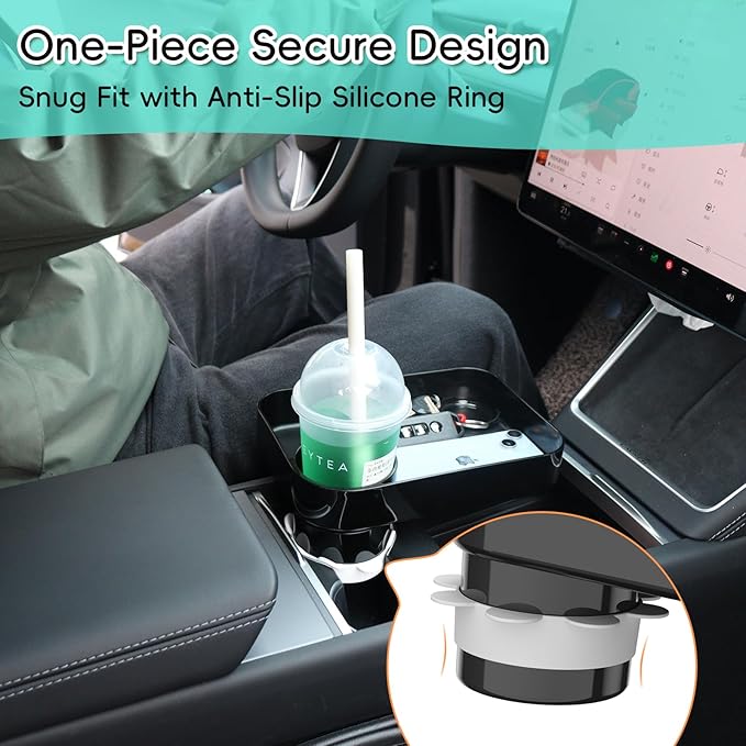 Kids Car Seat Tray, Travel Tray with Cup Holder for Toddler Baby, Kids Car Seat Food Snack Organizer for Road Trip, Stroller Snack Organizer Travel Must Haves Toddler Must Haves (Black, 1 Pack)