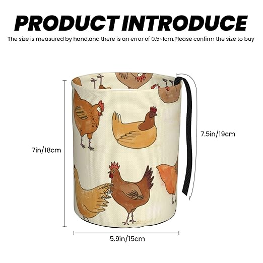 A Brood of Chickens Car Trash Can Leak Proof Hanging Waterproof Garbage Can Multipurpose Trash Bin for Car SUV Front Seat Headrest Collapsible and Portable Storage Pocket