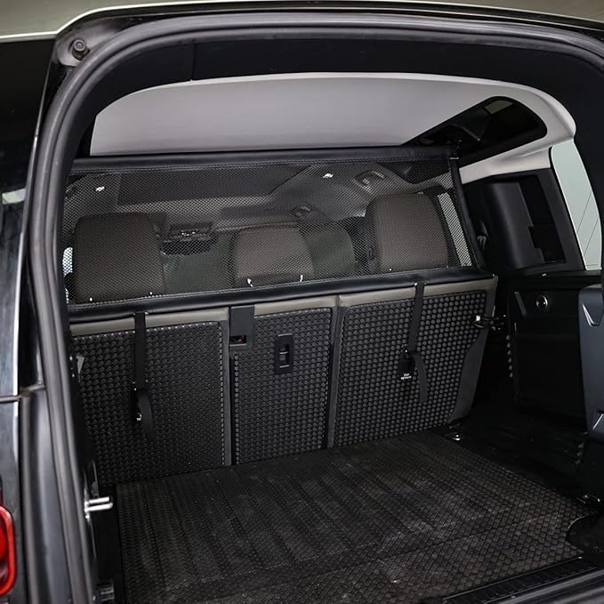 Dog Car Barrier for Land Rover Defender 110 2020-2022 Adjustable Large Pet SUV Barriers Safety Net,Car Divider for Dogs