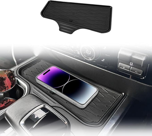 Muslogy Front Center Console Organizer Fits for 2022-2025 2026 Chevy Silverado/GMC Sierra 1500 Hidden Panel Secret Pocket Storage Lid Removable Cover(Bucket Seats Only)