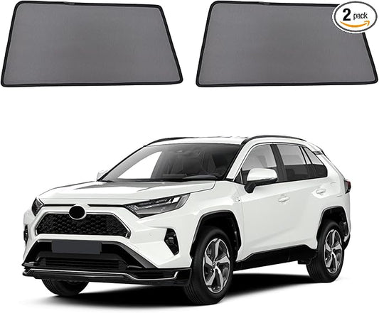 Car Window Shades for 2019-2024 RAV4 Accessories - Rear Side Window Shade for Baby, Breathable Mesh Car Privacy Window Covers, UV Protection and Heat Insulation for Road Trips, Napping, Camping