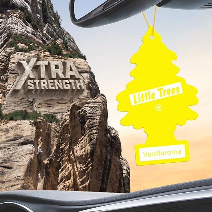 LITTLE TREES Car Air Freshener | Xtra Strength Provides Long-Lasting Scent for Auto or Home | Extra Boost of Fragrance | Vanillaroma, 24 Air Fresheners
