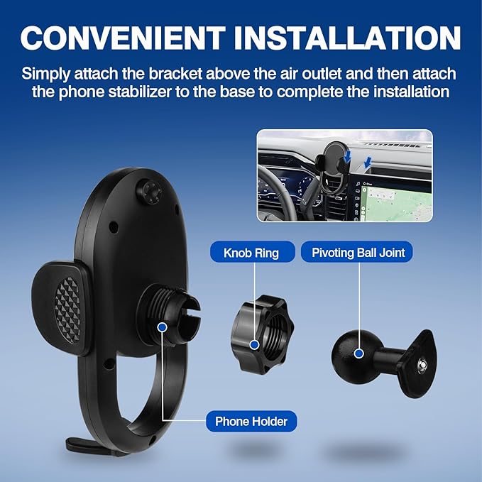 Autorder Car Phone Holder for Chevy Chevrolet Silverado 1500 2022-2026/2500HD 3500HD 2024-2026 Accessories Phone Mount 13.4-Inch Screen Cell Phone Automobile Cradles Hands-Free 360 Degree Rotation
