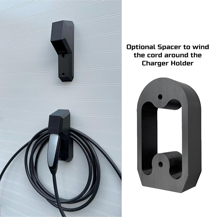 Chargeifier Tesla Charging Cable Organizer with Latch use w/Model S Model 3 Model X Model Y w/Mobile Connector Bracket-Automotive Accessories (Charger Holder)