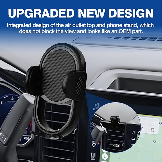 Autorder Car Phone Holder for Chevy Chevrolet Silverado 1500 2022-2026/2500HD 3500HD 2024-2026 Accessories Phone Mount 13.4-Inch Screen Cell Phone Automobile Cradles Hands-Free 360 Degree Rotation