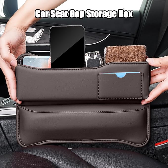 Car Seat Gap Filler Organizer for BMW 2 Series Serie F22 F23 F45 F46 F87 F44 F74 F78 G42 Car Side Seat Storage Box Multifunction Car Interior Storage Organizer,Red