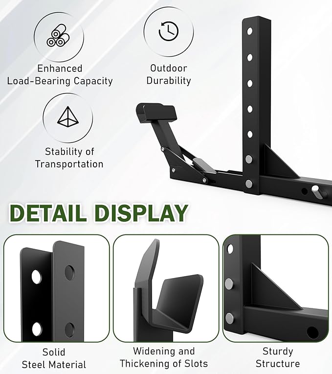 ELITEWILL New Trash Can Hauler Hitch Trash Can Transporter,Wheeled Garbage Can Towing Carrier Fit for Truck Auto Car SUV Golf Cart ATV UTV with 2" Receiver