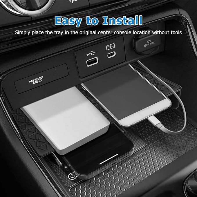 MARCHFA Center Console Organizer Tray Compatible for 2026 Honda CRV CR-V Accessories 2025 2024 2023 Console Storage Box Holder Insert (Console Tray)