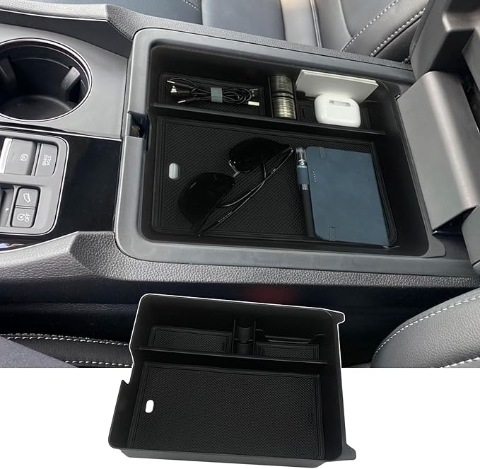 Zxiaochun Center Console Organizer Tray for 2023 2024 2025 2026 Honda Pilot & 2024 2025 2026 Honda Passport & 2024 2025 2026 Ridgeline Accessories, Armrest Box Storage Organizer Divider