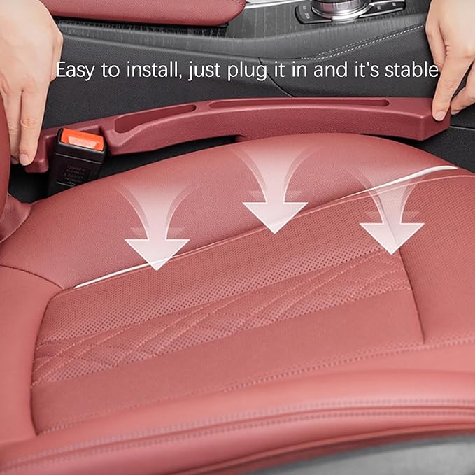2Pcs Seat Gap Strips for BMW 7 Series 7 740i 740Li 750i 750Li 745e 745Le Soft Not Easy to Deform Car Seat Gap Plug,Waterproof Stress Resistance Gap Filler,D