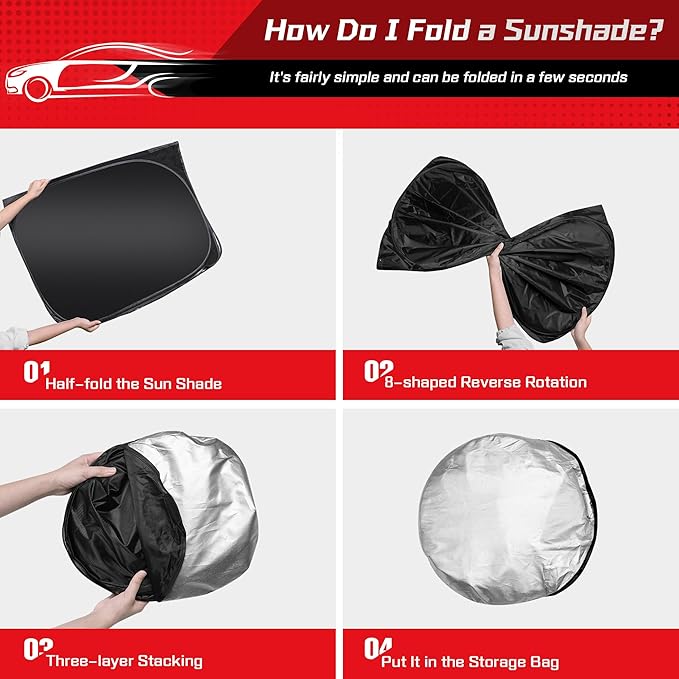 ARISMOTOR Windshield Sun Shade for Ch-evrolet Silverado 1500 2019-2025 2026, Custom Fit Foldable Front Window Sunshade Sun Visor Protector, Block UV Rays Keep Your Car Cooler