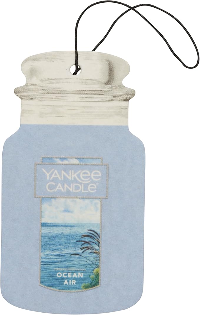 Yankee Candle Paper Car Jar, Ocean Air, 1 CT (Pack of 10)